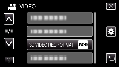 C1DW_3D VIDEO REC FORMAT